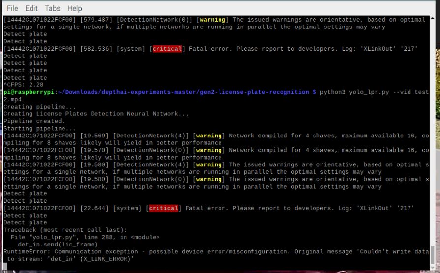 XLinkOut 217 error · Issue #391 · luxonis/depthai · GitHub