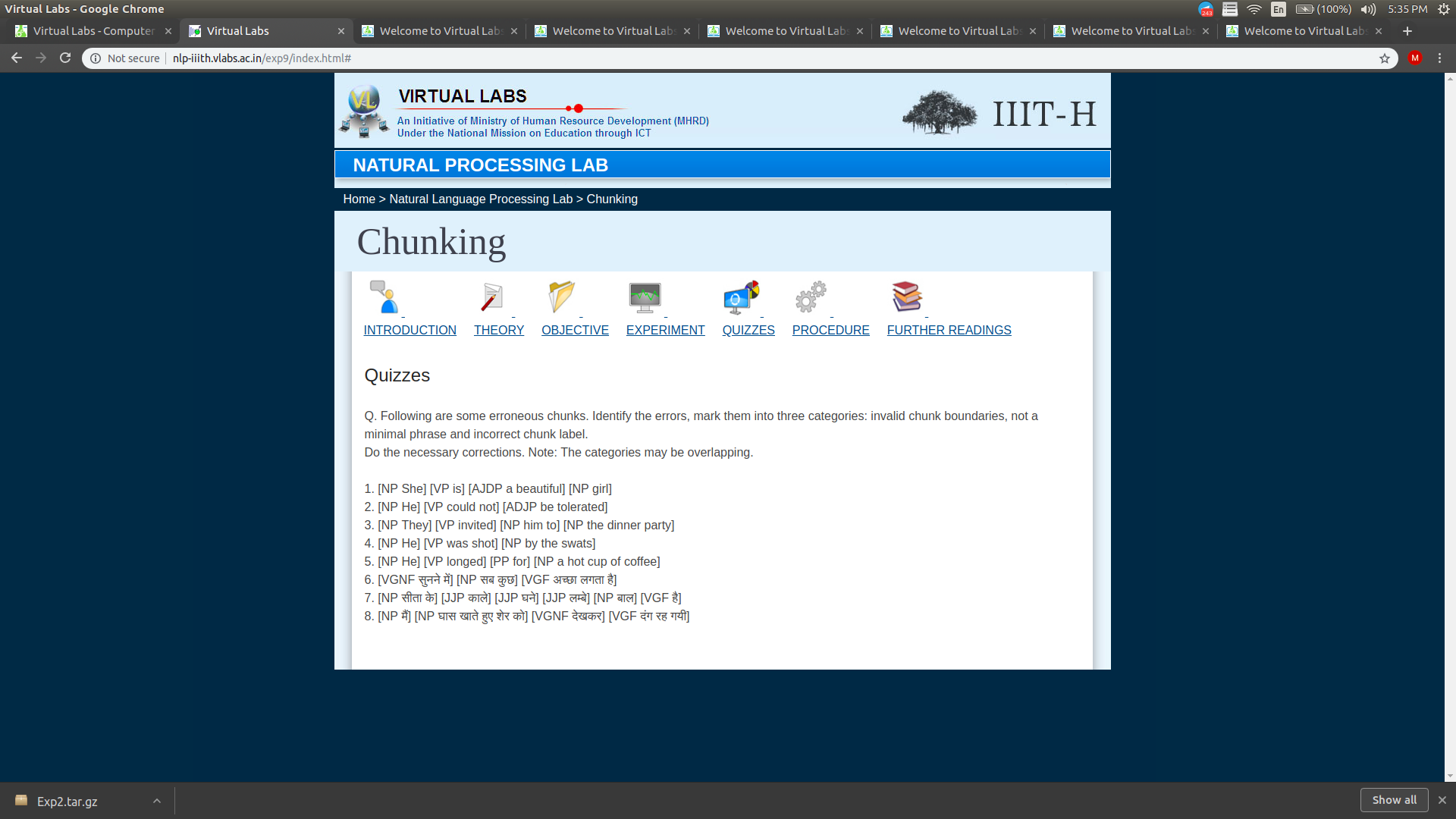 Quizzes Radio buttons not showing up · Issue 157 · virtuallabs