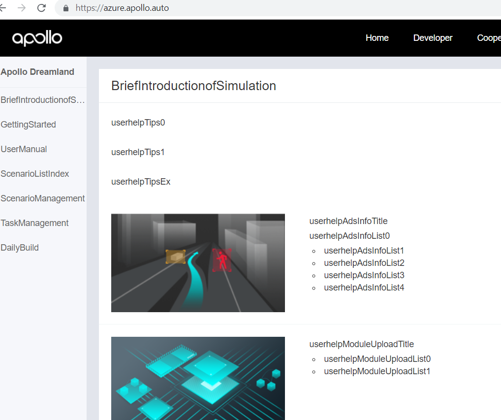 Missing translations in Apollo Simulation (https://azure.apollo.auto ...