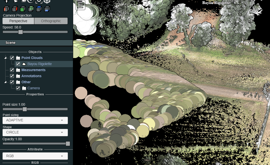 Some point sizes get large · Issue 1028 · potree/potree · GitHub