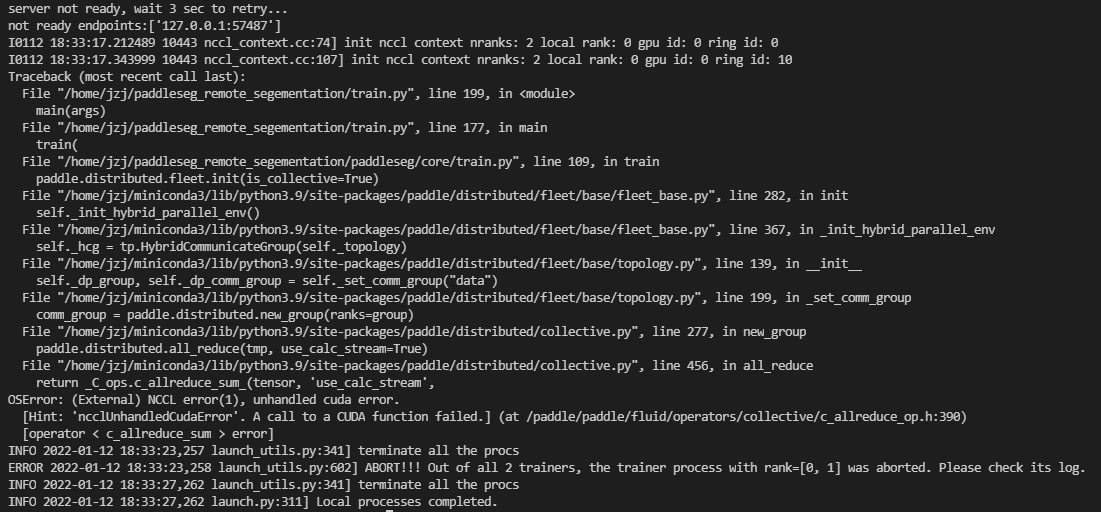 Paddle 多卡训练 · Issue #1713 · PaddlePaddle/PaddleSeg · GitHub