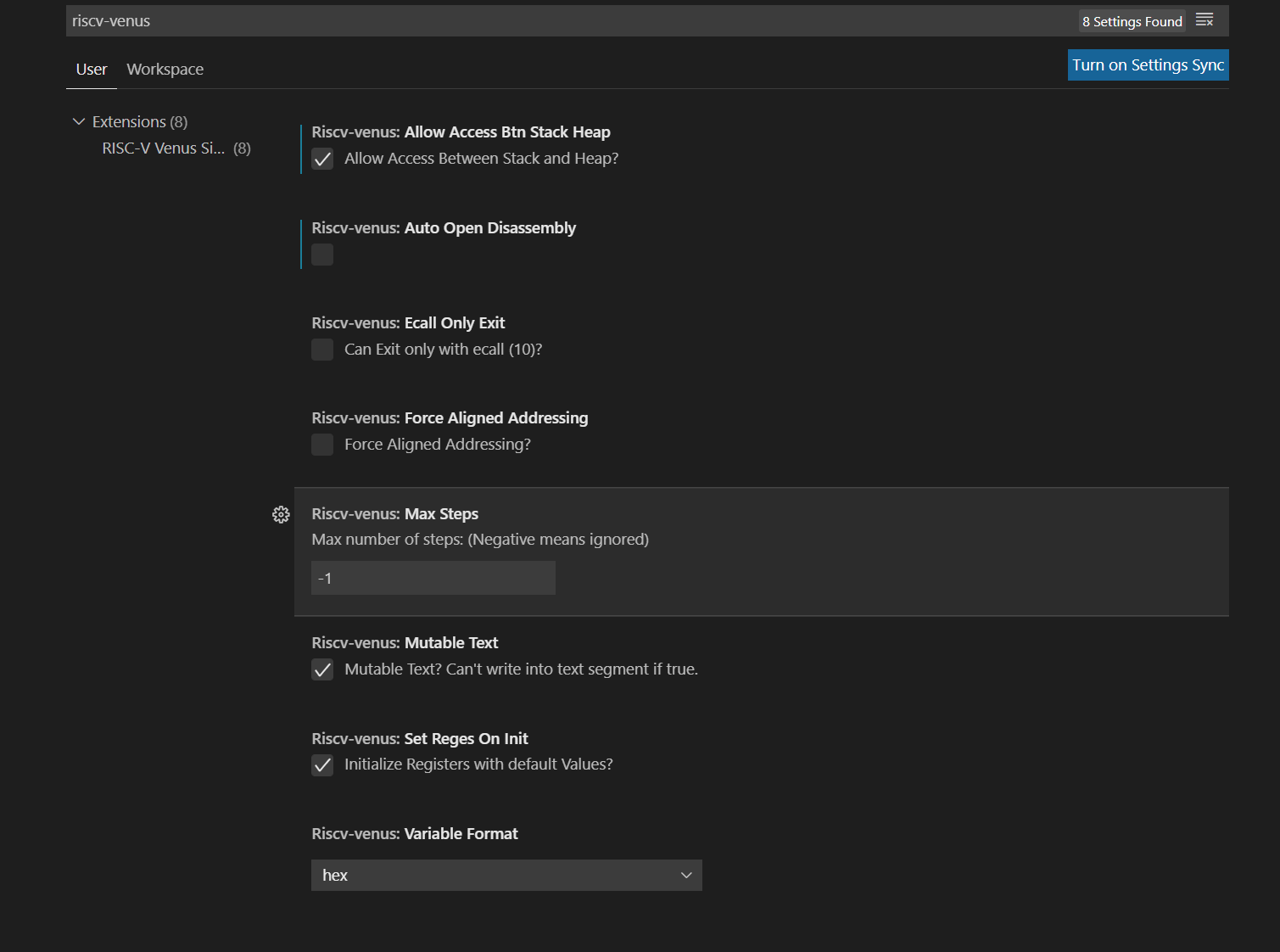 Support: Any way to pass parameters? · Issue #54 · hm-riscv/vscode ...