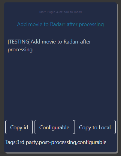 Edit/Update an existing plugin · Issue #165 · HaveAGitGat/Tdarr · GitHub