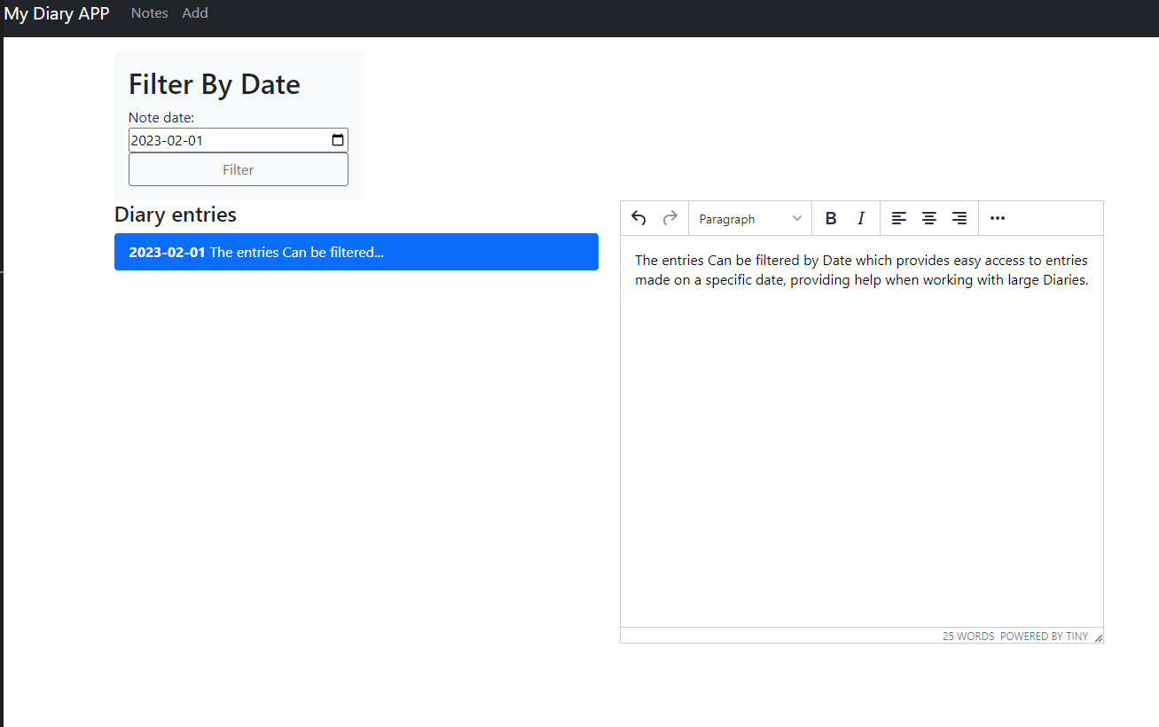 GitHub - ismajoshi/MyDiaryApp: Diary App