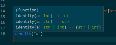 Overloaded function's implementation is incorrectly shown as a ...