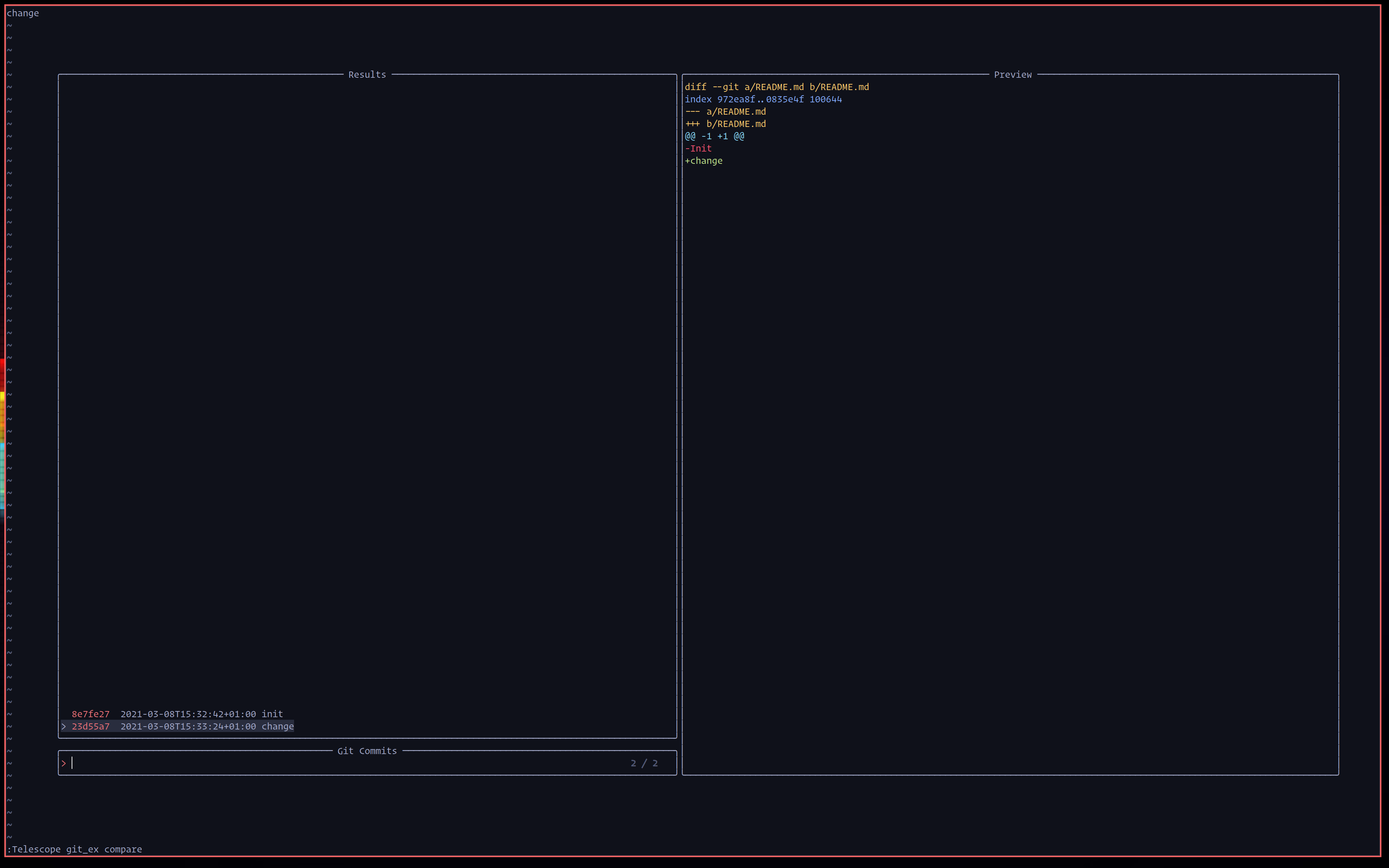 Feature Builtin git only display commits for current file and view