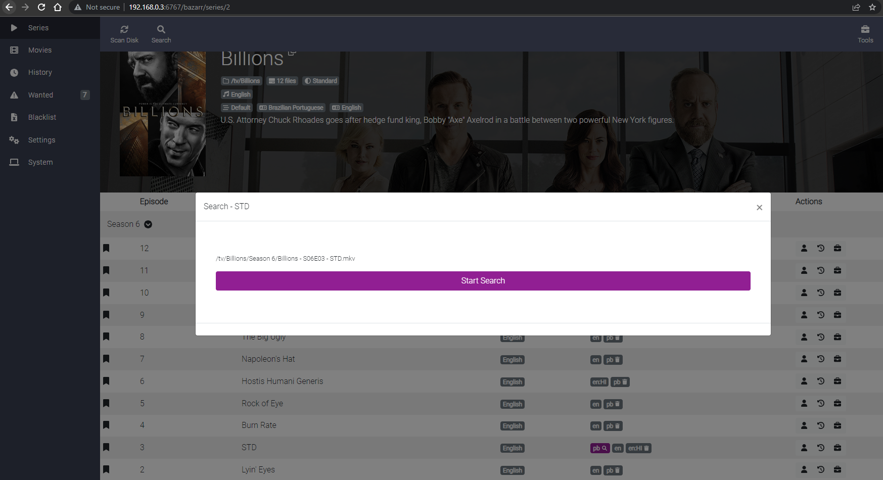 Legendas.tv provider not working with TV Series · Issue #1852