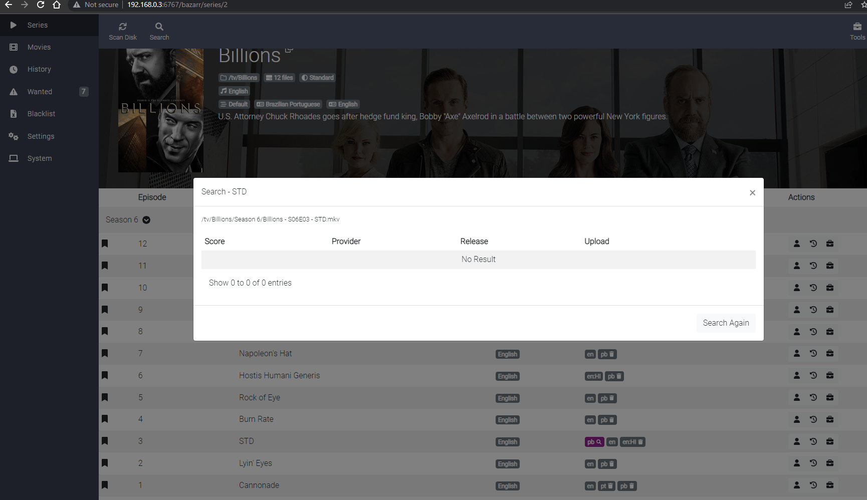 Legendas.tv provider not working with TV Series · Issue #1852