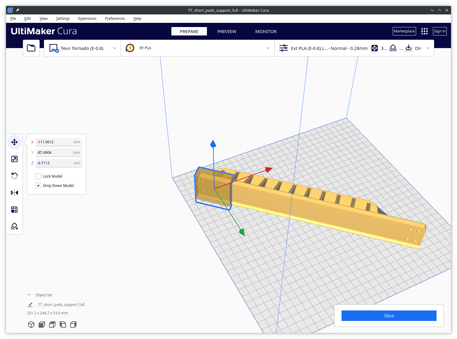 Provide option to move, scale, mirror relative to selected model