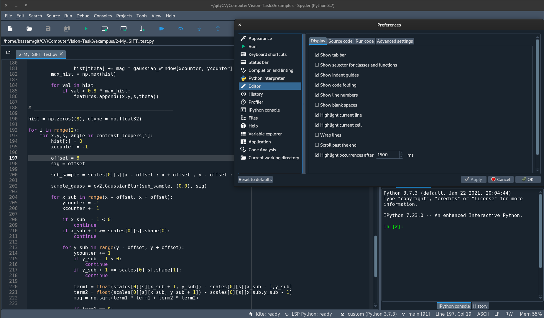 Indentation guide not working · Issue 15555 · spyderide/spyder · GitHub