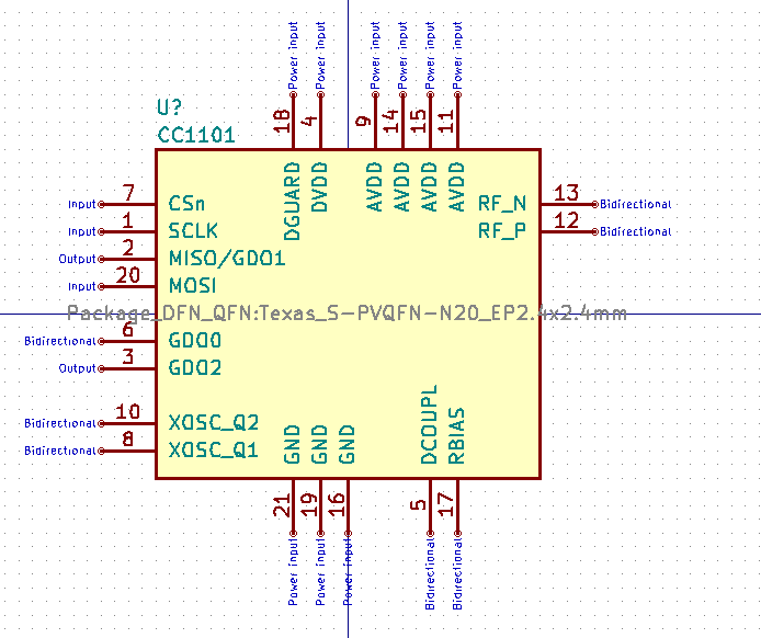 Add TI CC1101 LowPower Sub1 GHz RF Transceiver (!422) · Merge