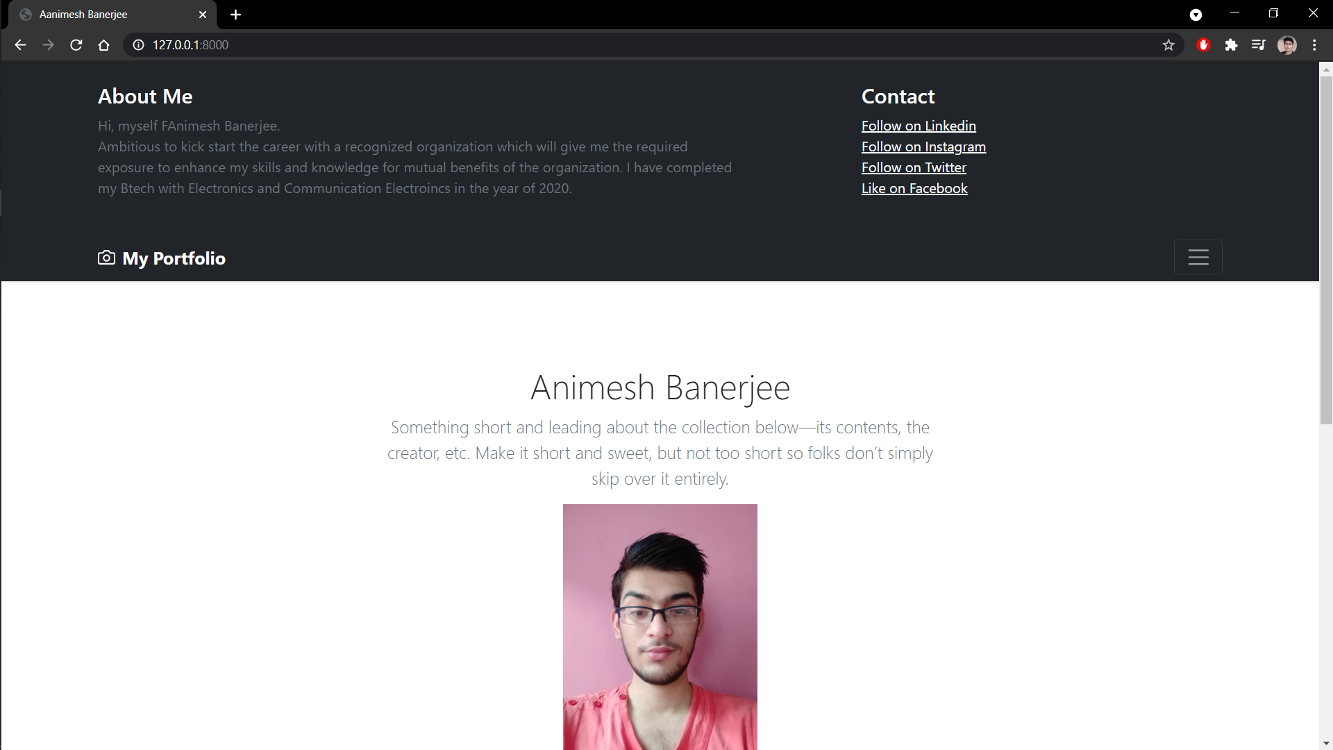 GitHub - animeshrick/portfolio · GitHub