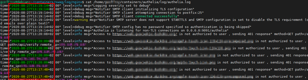 Overwhelming Log File Logs overwritten in log file after reboot · Issue #1294 · authelia ...