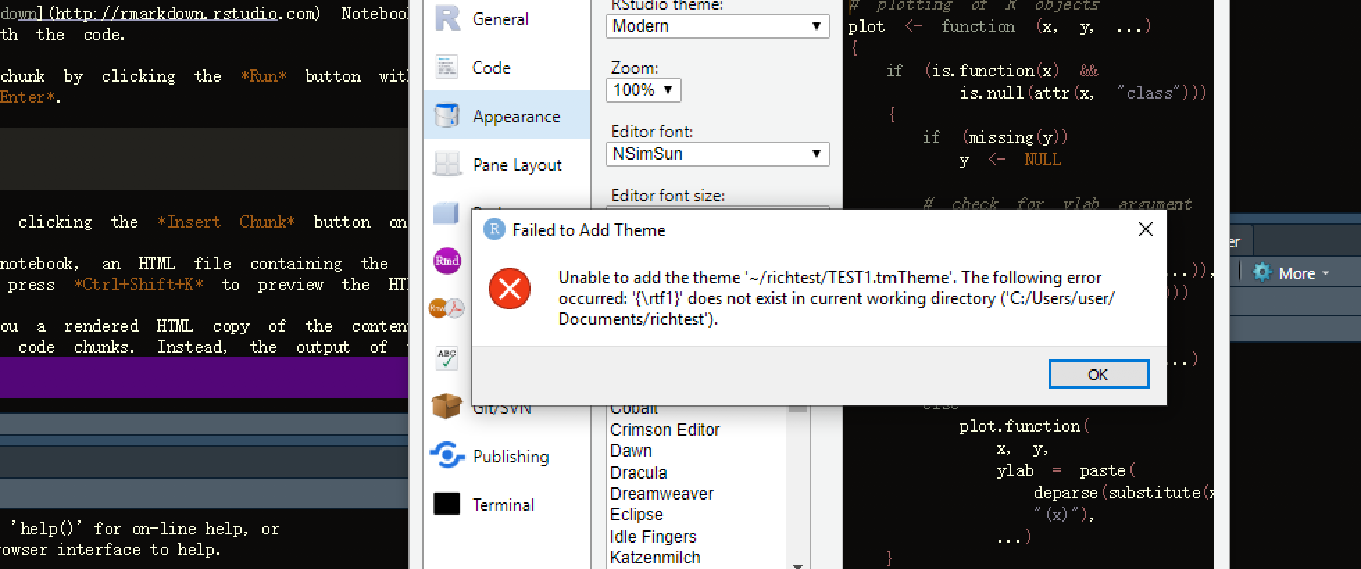 Error when uploading new theme - Windows 10 · Issue #4097 · rstudio ...