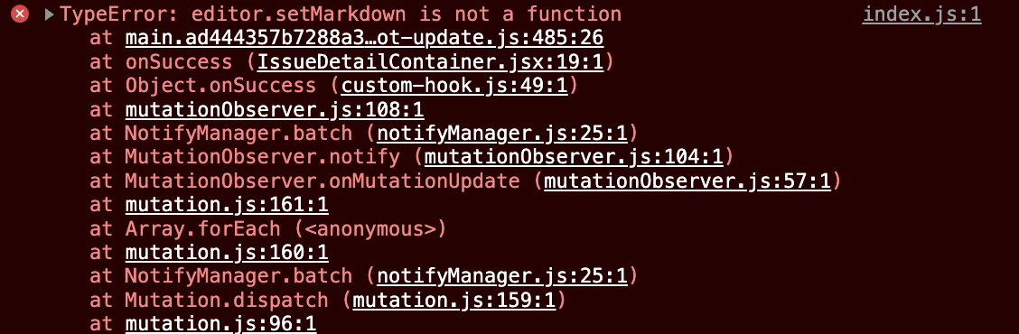Getting Error in v2.0.7 · Issue #15 · portive/wysimark · GitHub