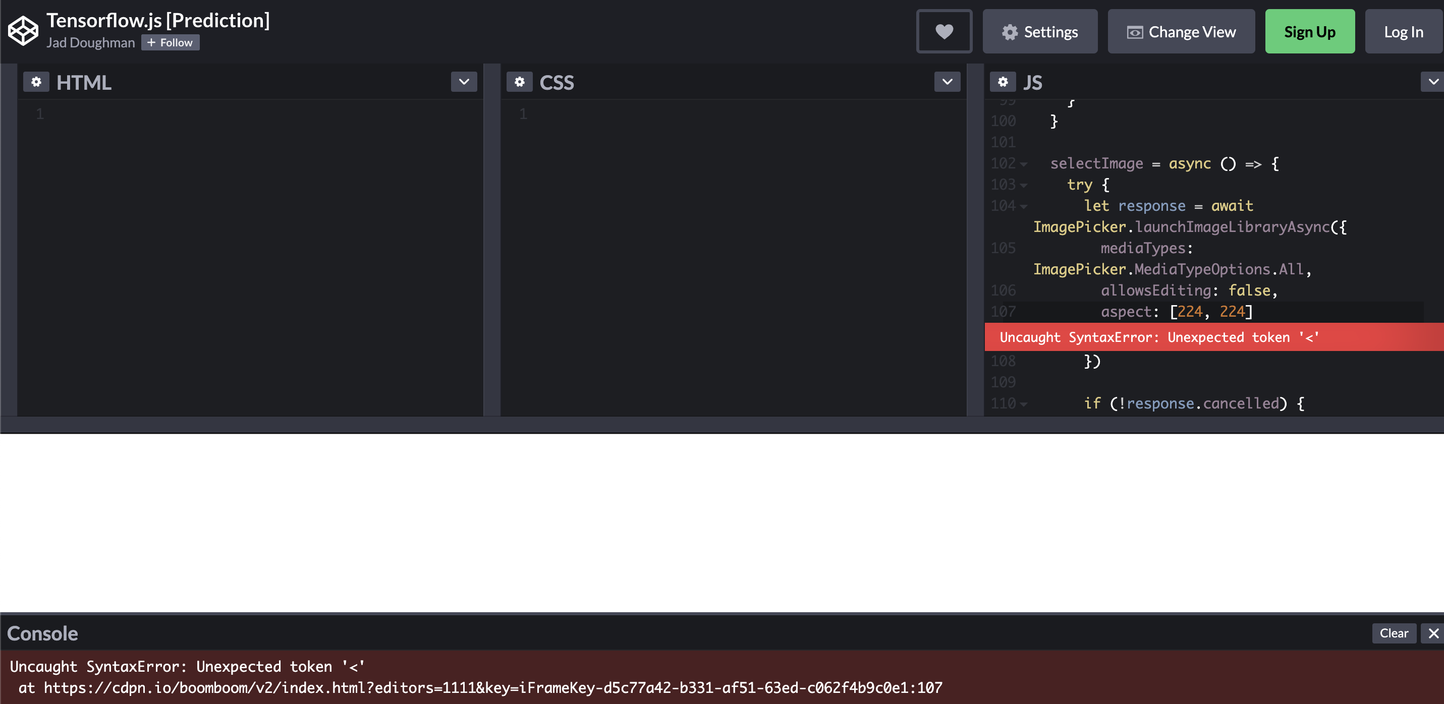 undefined is not an object (evaluating '_this.model.predict') · Issue ...