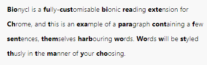 GitHub - tags2k/bionycl: Bionycl is a fully-customisable bionic reading ...
