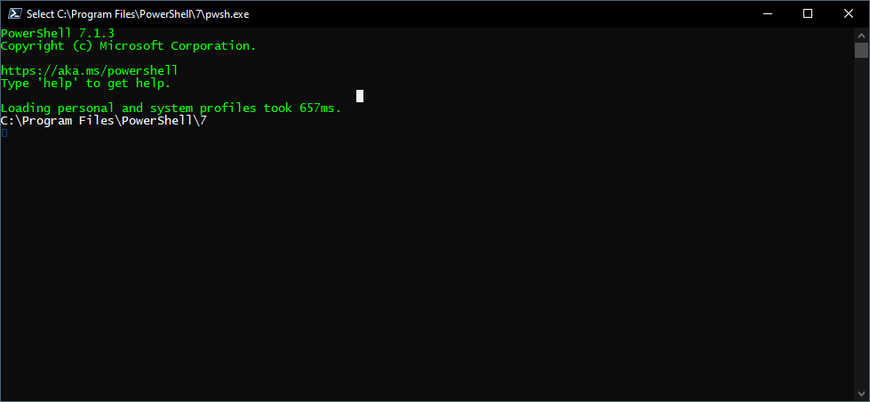 [error 0x800700c1 when launching `C:\Program Files\PowerShell\7\pwsh ...