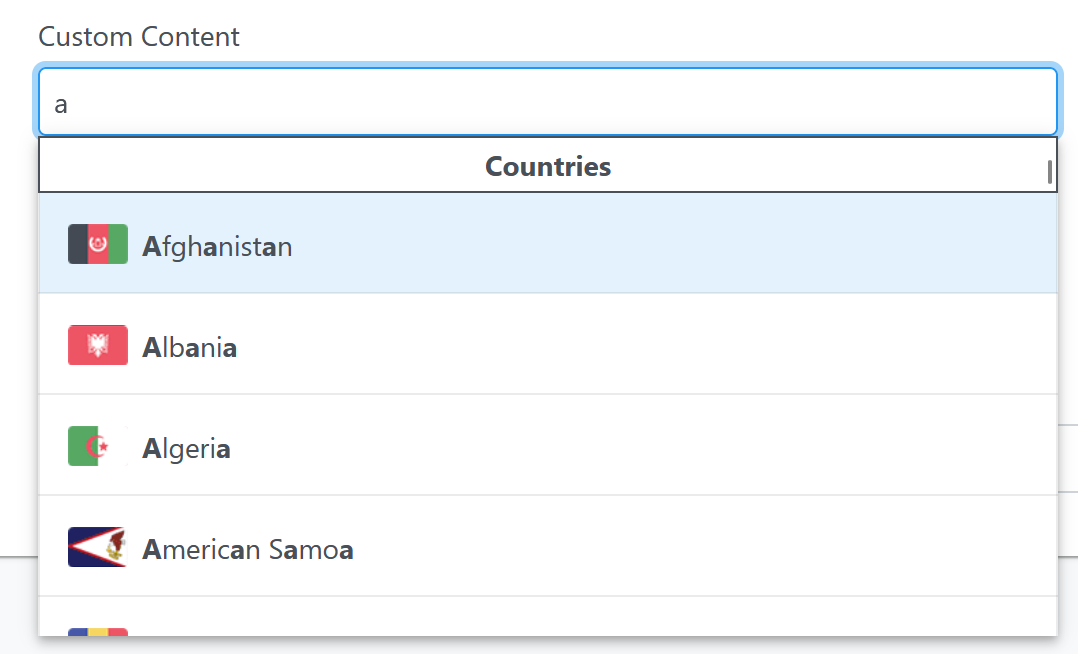 Custom layout with emptyMessage · Issue 10335