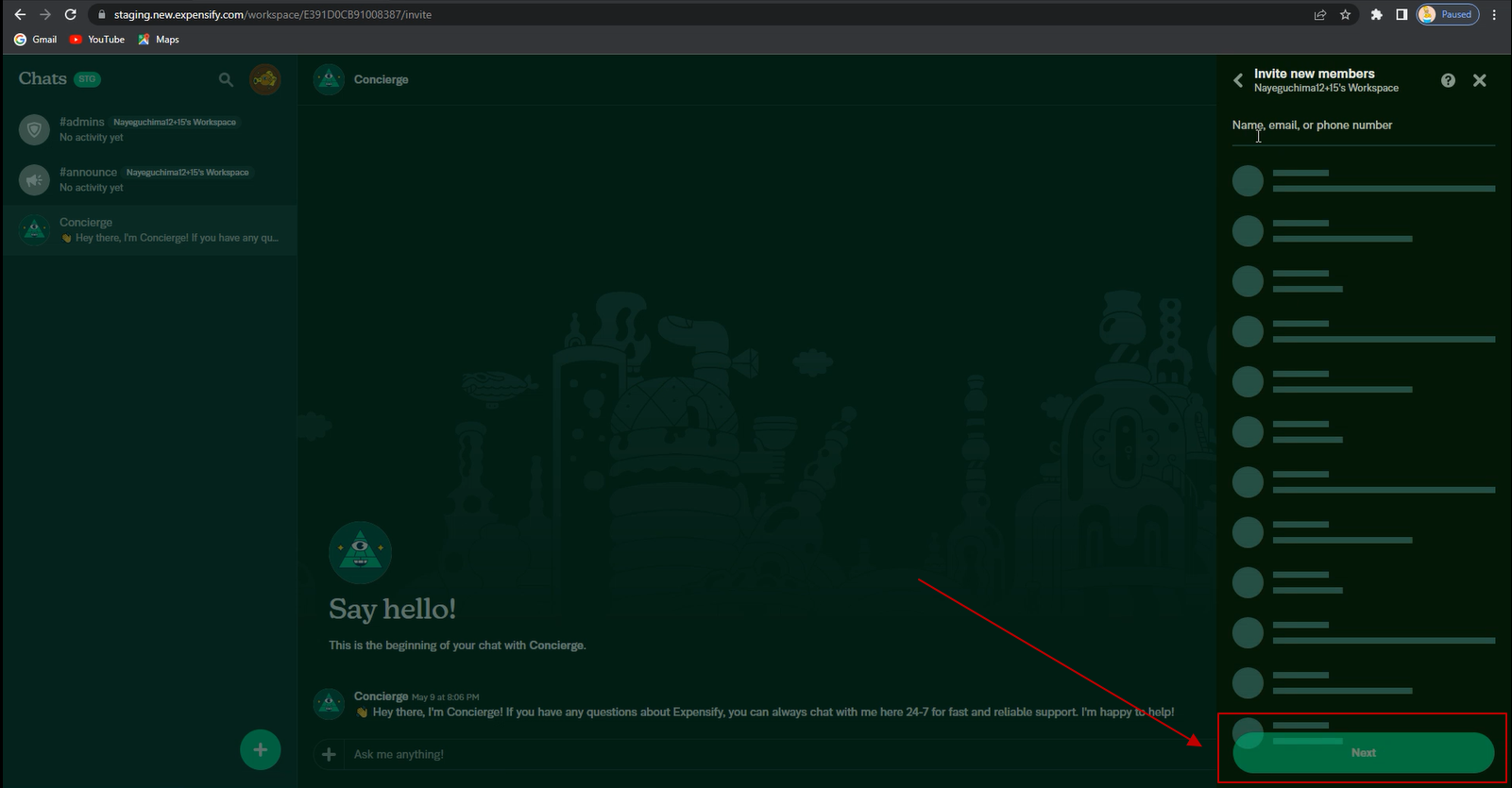 [HOLD for payment 2023-05-25] [$1000] Skeleton UI on 'Invite new member ...