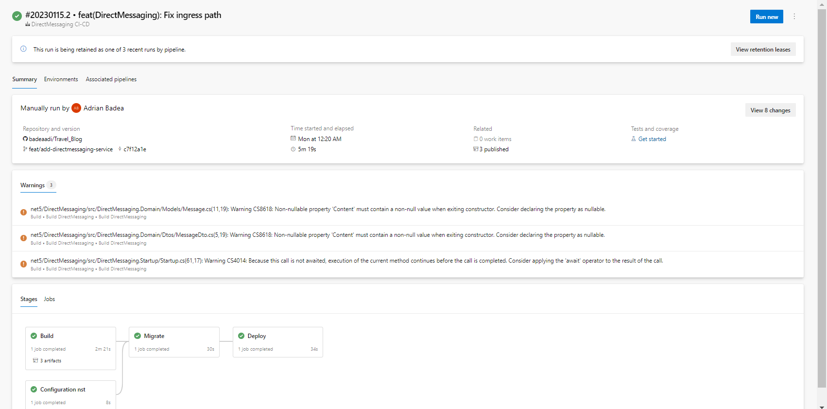 GitHub - badeaadi/Travel_Blog: Travel blog for Cloud Computing course