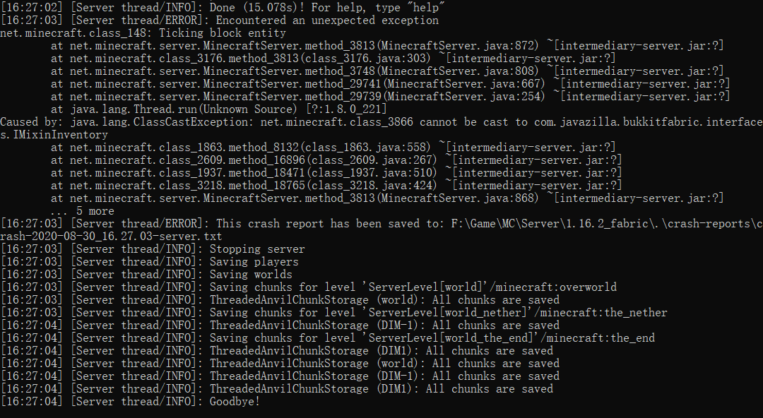 Crashes when updating from #61 to #67 · Issue #11 · CardboardPowered ...