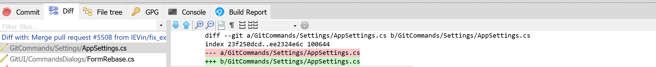 Toolbar in Diff viewer should be always visible instead of mouse over ...