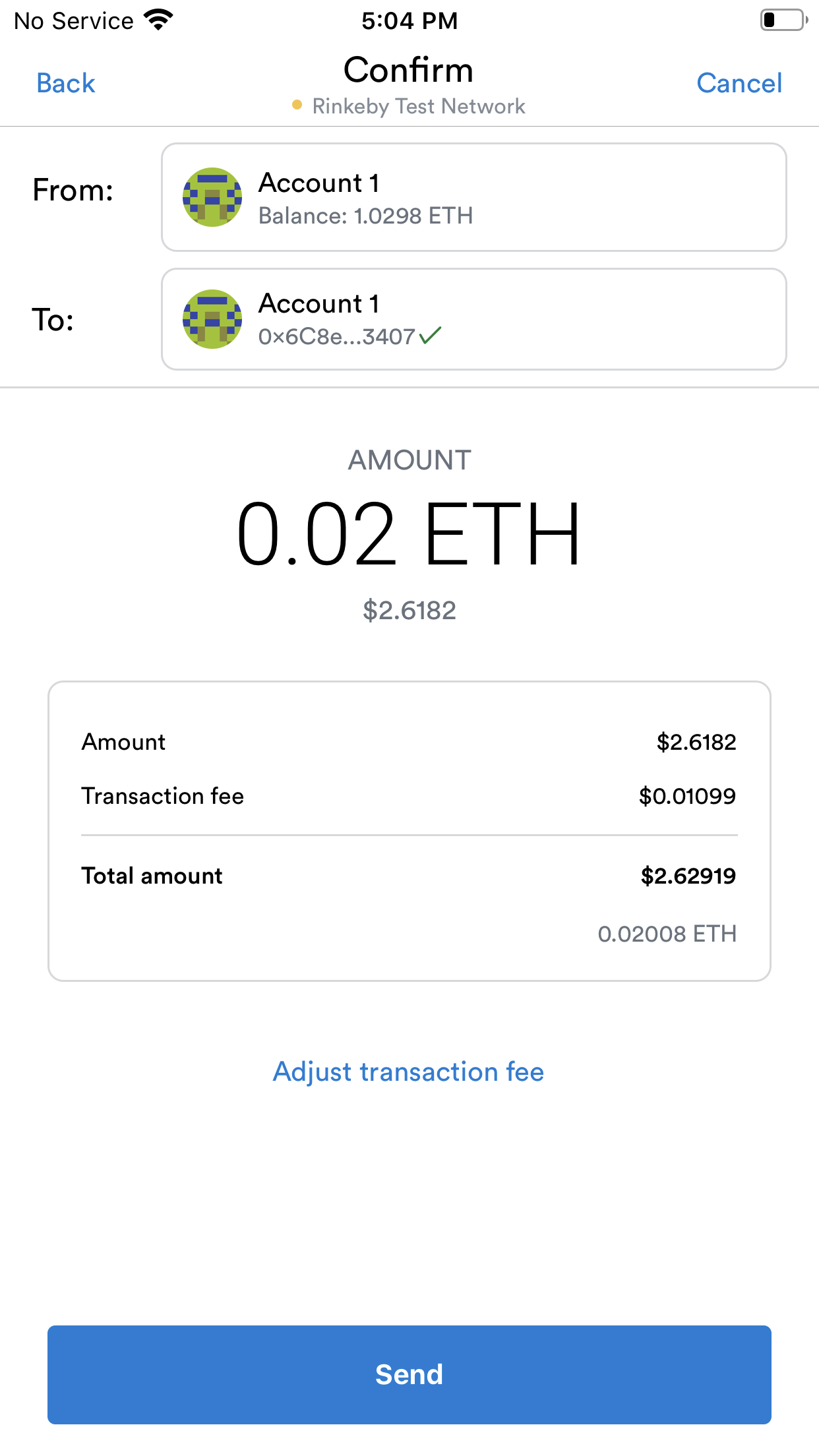 Make send flows consistent · Issue #1440 · MetaMask/metamask-mobile