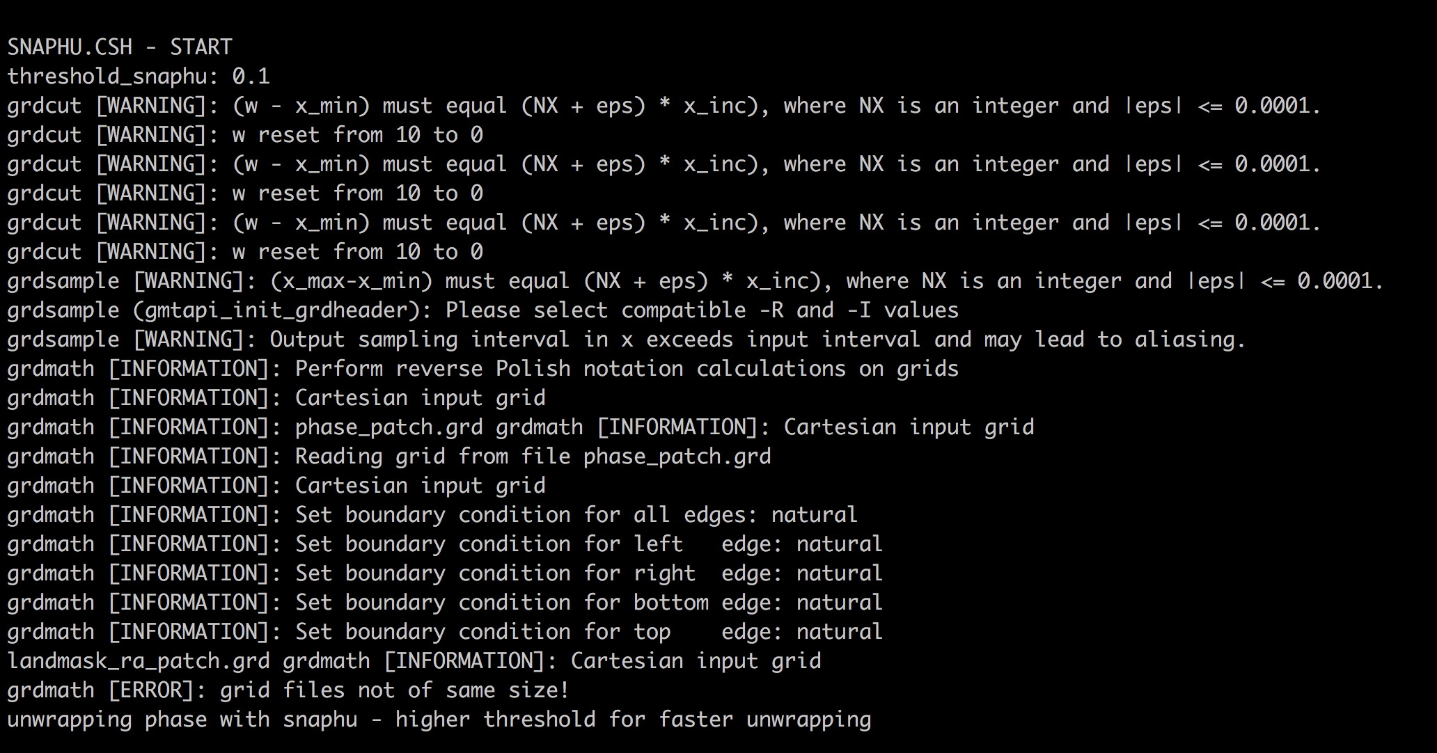 [Help]: landmask_ra.grd wrong size · Issue #248 · gmtsar/gmtsar · GitHub