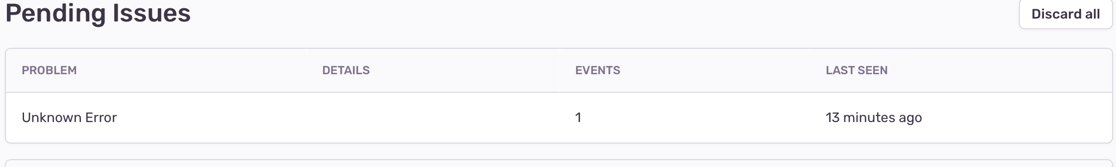 After upgrading from 22.9.0 to 22.11.0: There is 1 issue blocking event ...
