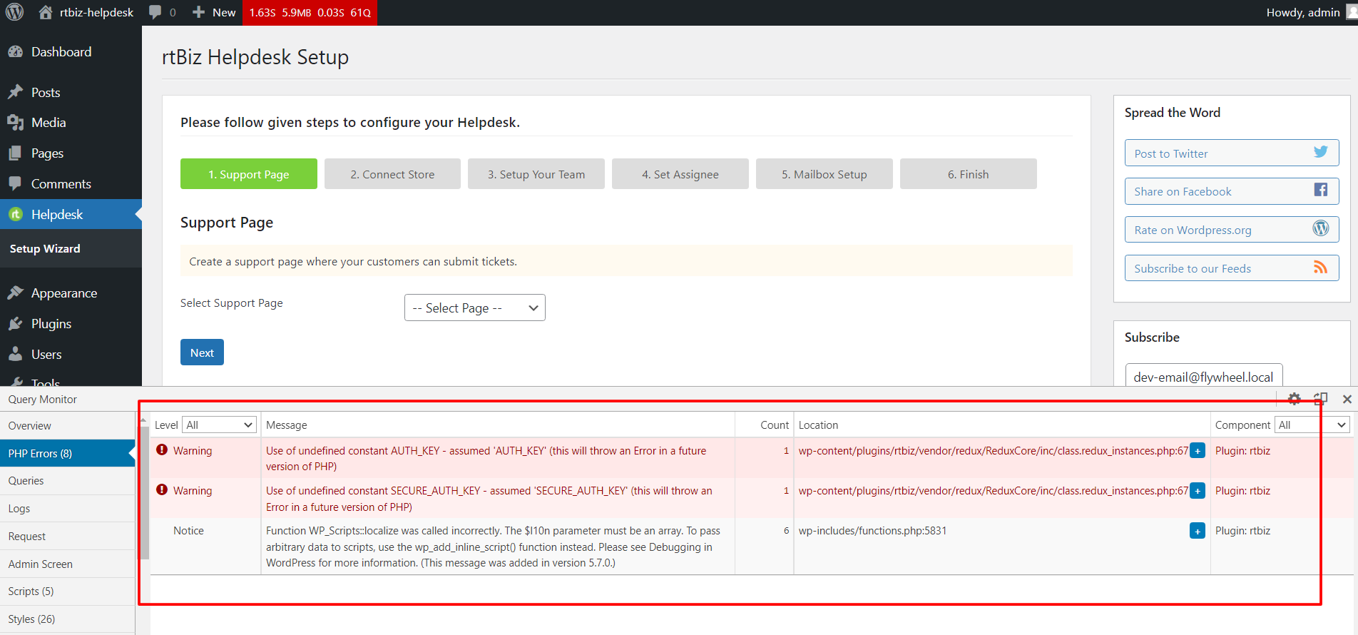 PHP warning and notice is displayed on Plugin setup page · Issue #113 ...