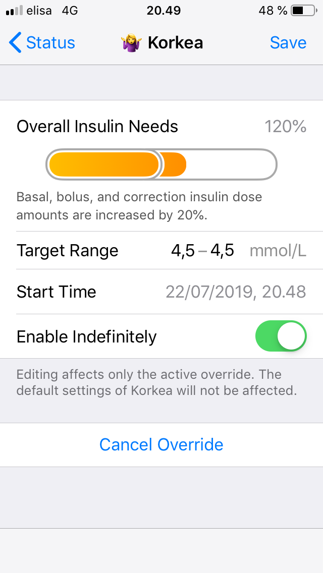 Override mode leads to negative eventual BG · Issue #1030 · LoopKit ...