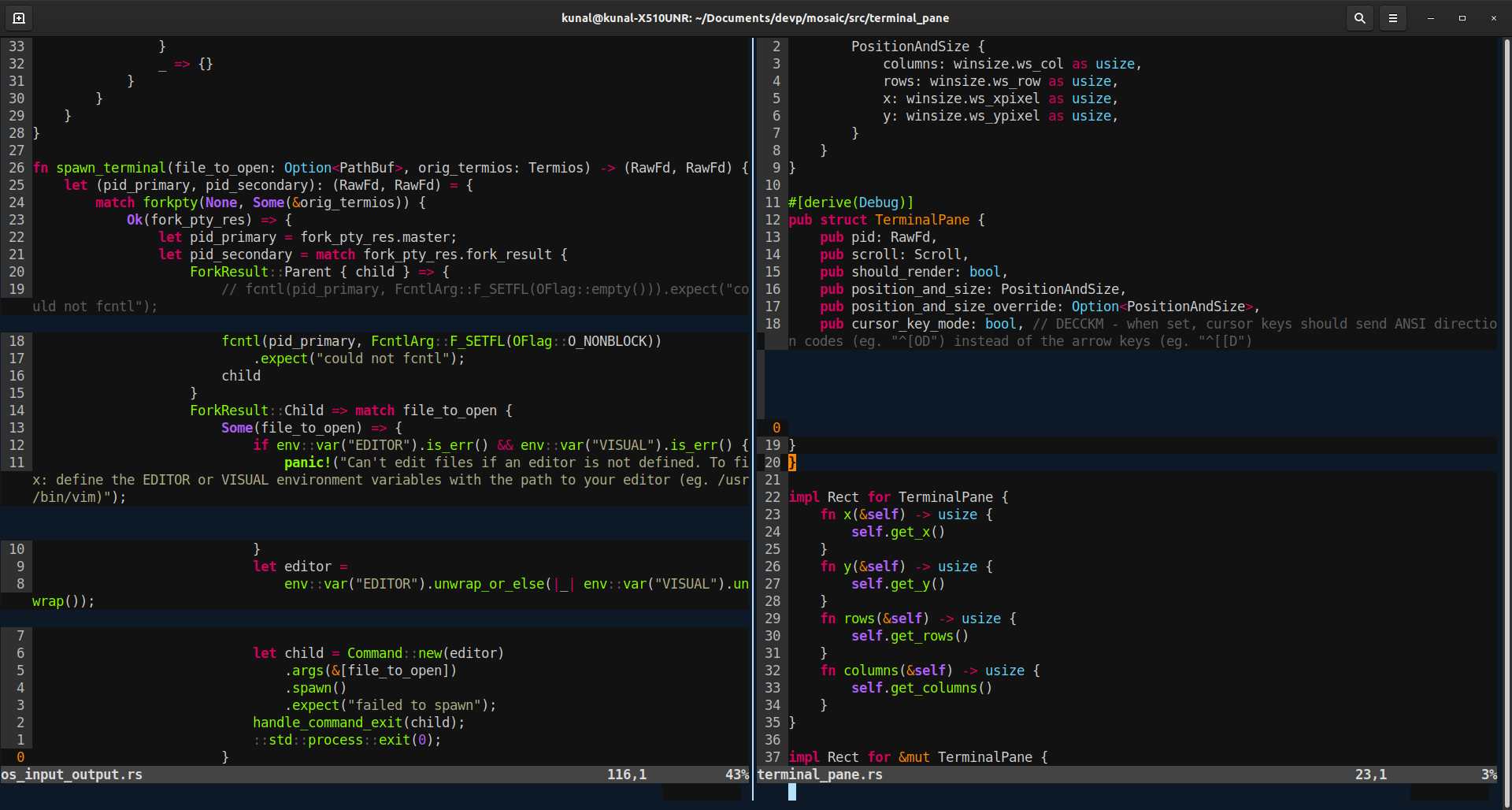 mosaic-neovim