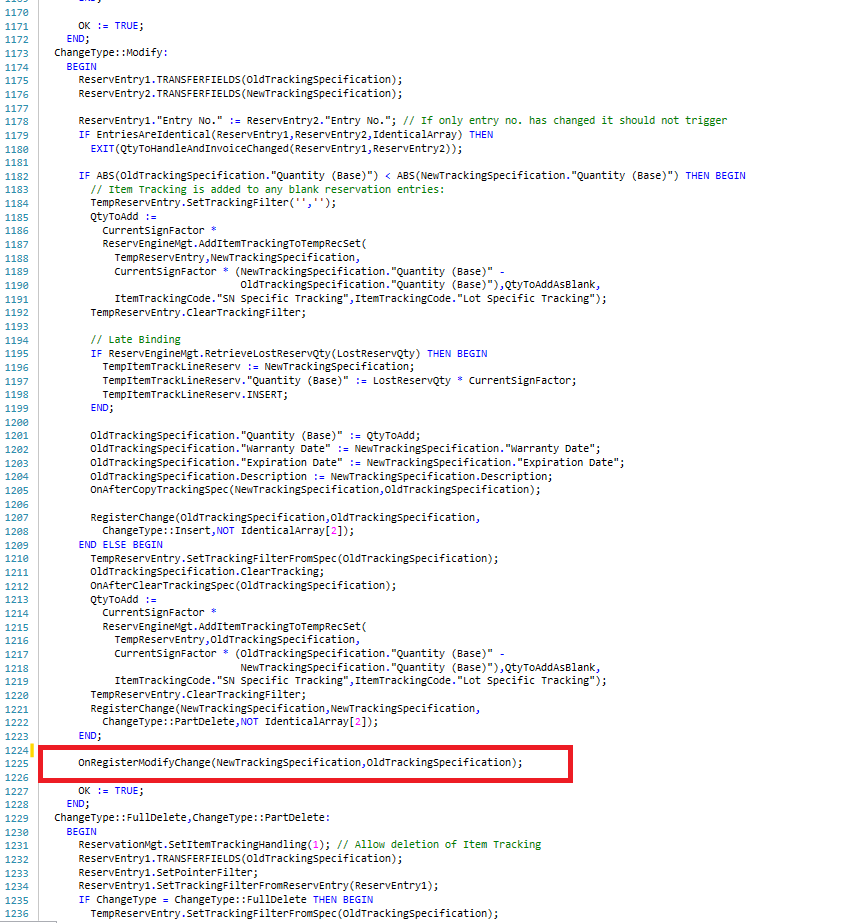 [Event Request] Page 6510 Item Tracking Lines - OnRegisterModifyChange ...