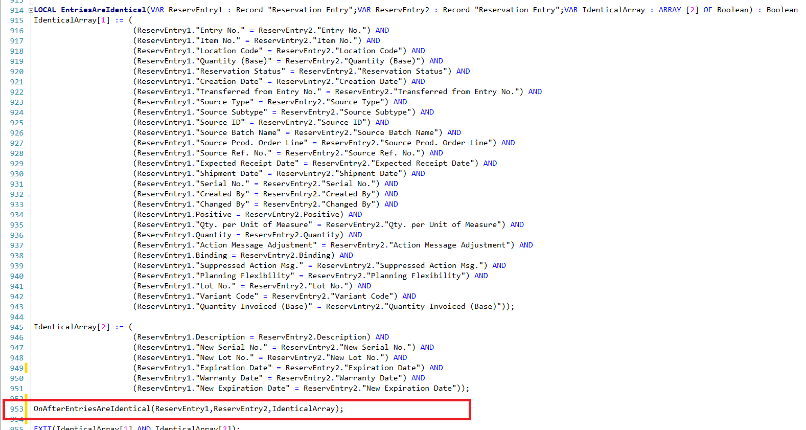 [Event Request] Page 6510 Item Tracking Lines ...