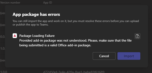 Issue while importing an existing app to developer portal. · Issue ...
