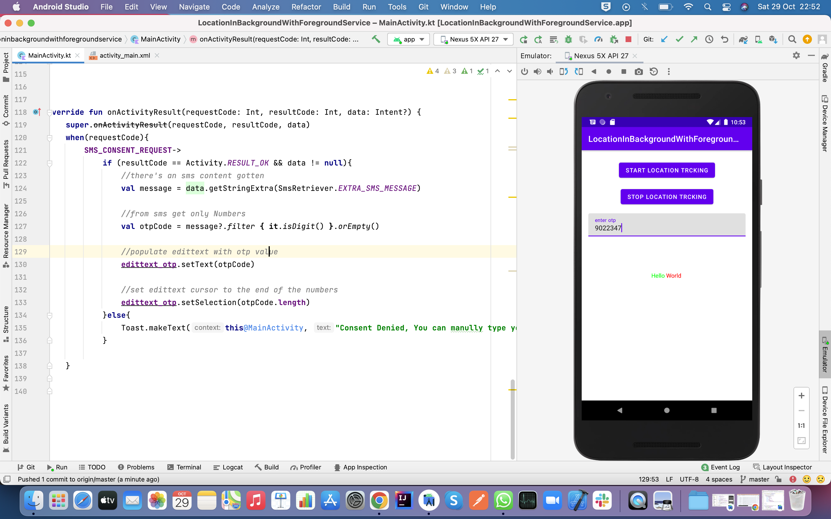 GitHub - ime01/LocationInBackgroundWithForegroundService: Modern way of ...