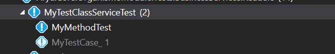 Method using TestCaseSource with SetName are shown in Tests explorer ...