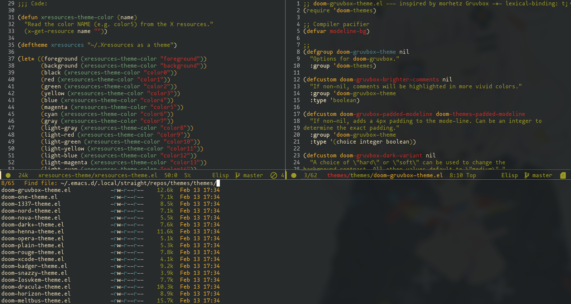 emacs-xres-gruv