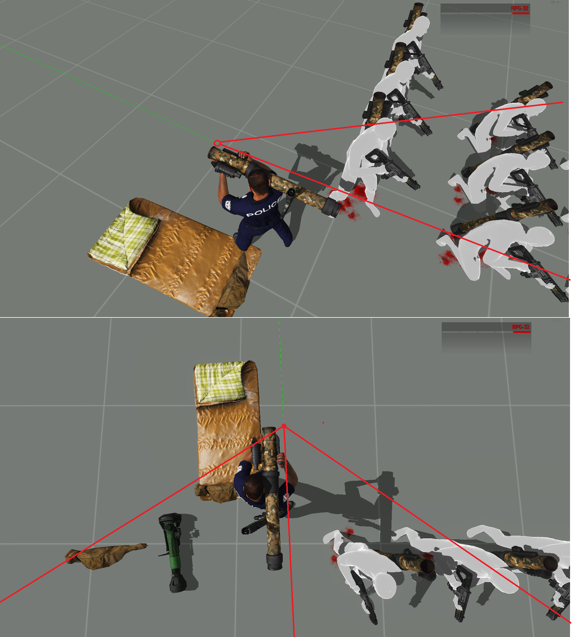 Rocket launcher back-blast incorrectly starts at front of launcher ...