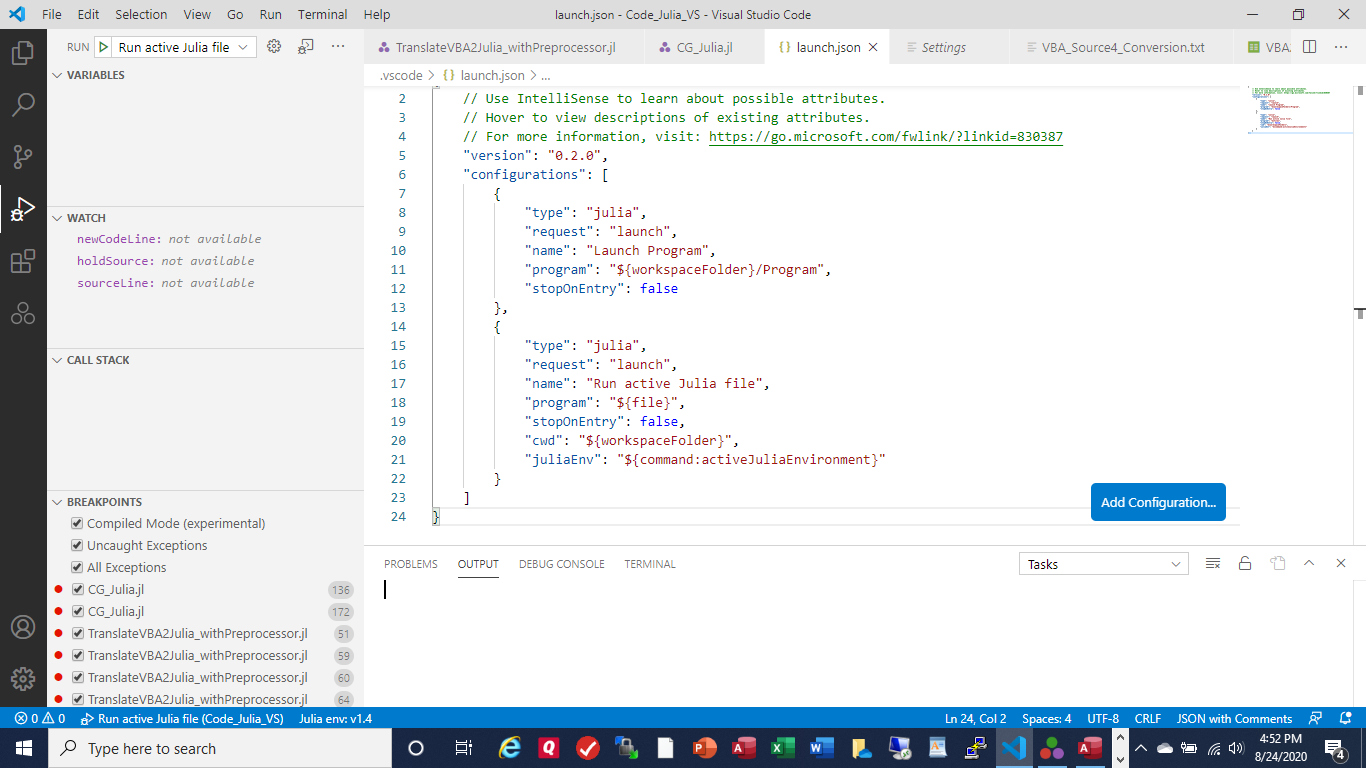 VScode_Julia_Config_ _Debug_No_Info