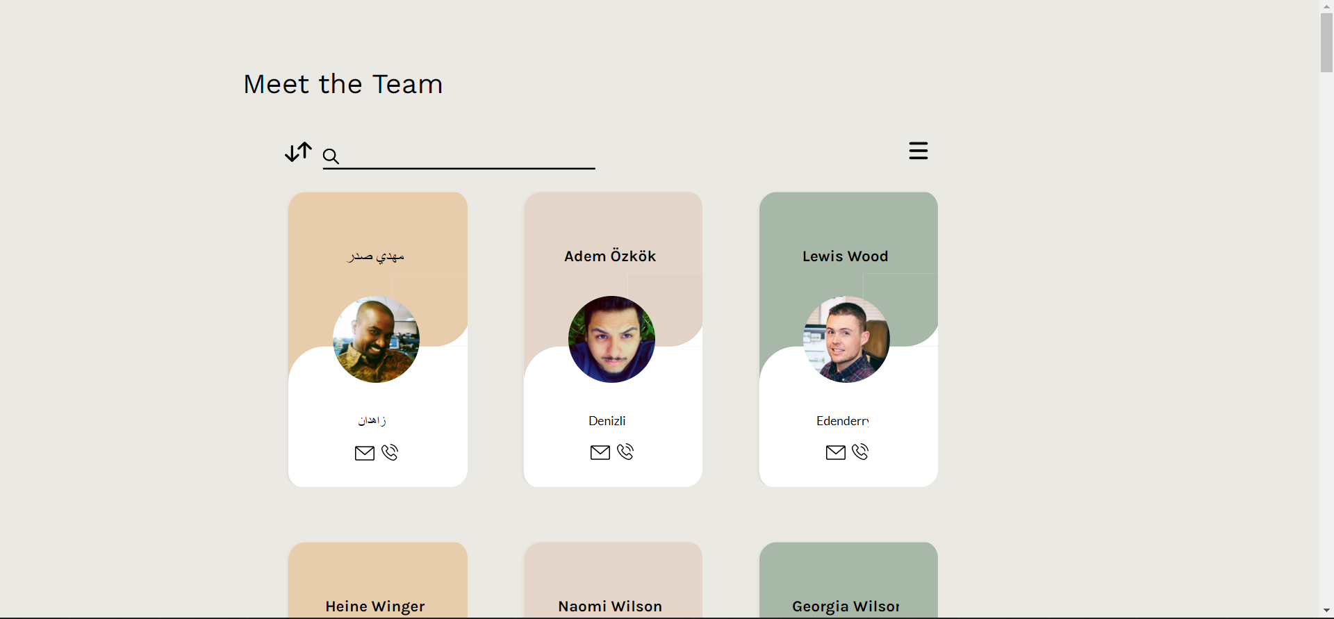 GitHub - drew-post/meet-the-team: Frontend web application that ...