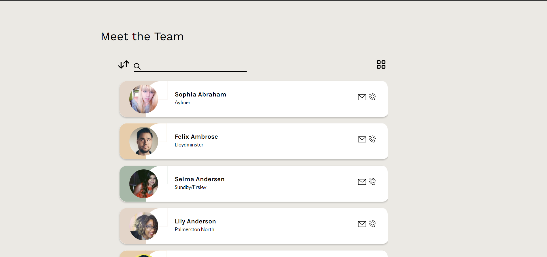 GitHub - drew-post/meet-the-team: Frontend web application that ...