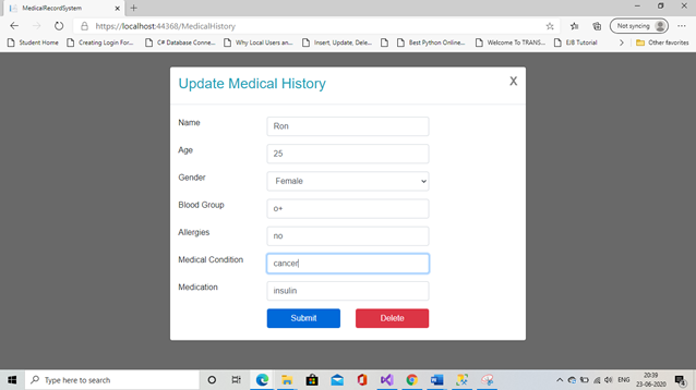GitHub - uteegull/MedicalRecordSystem: It is a system for storing ...