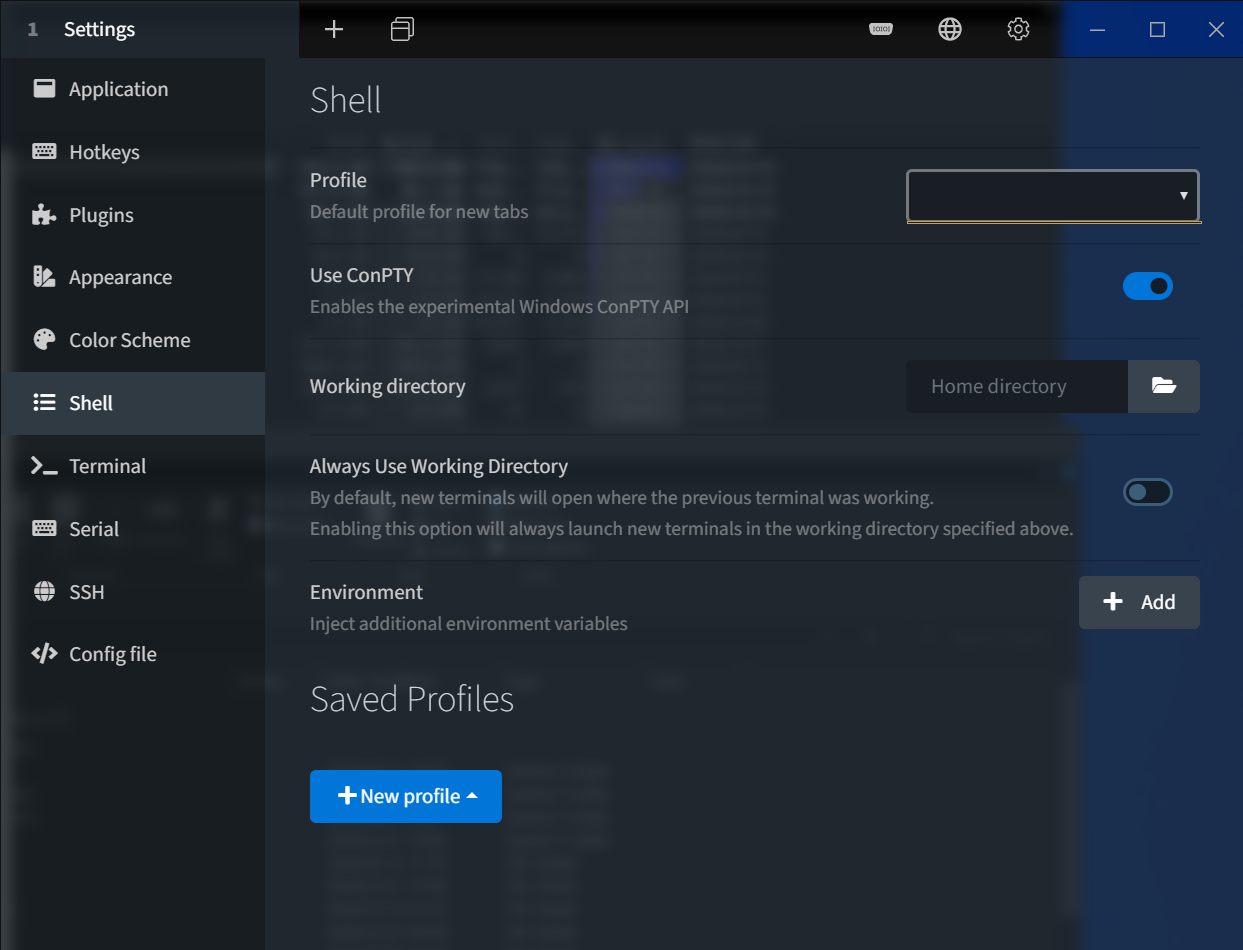 There is no Profile · Issue #2405 · Eugeny/tabby · GitHub