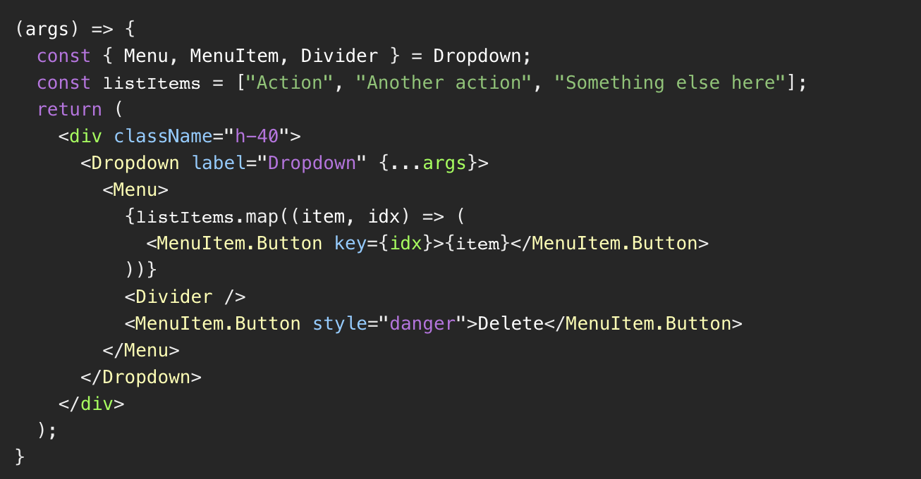 Components - Dropdown - Default ⋅ Storybook 2022-09-21 01-04-30