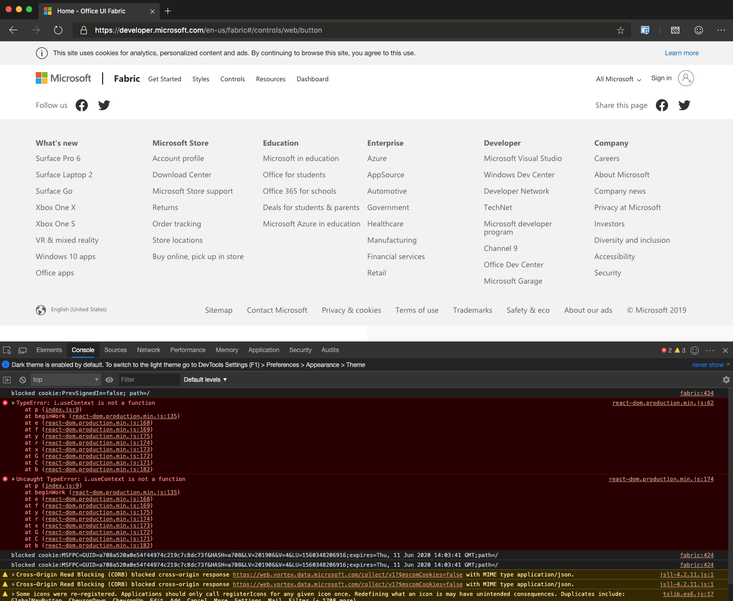 Website is not working properly · Issue #9420 · microsoft/fluentui · GitHub