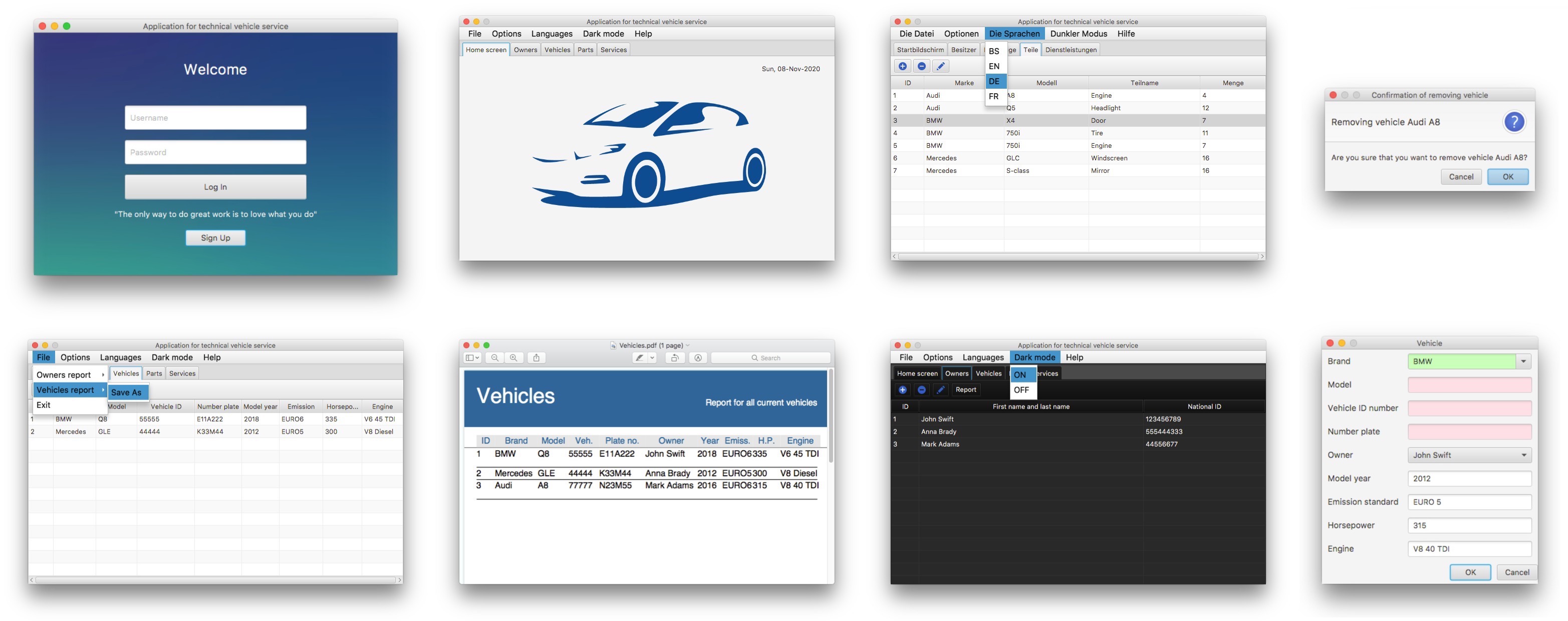 GitHub - kkadusic/vehicle-service-app: Cross-platform JavaFX desktop ...